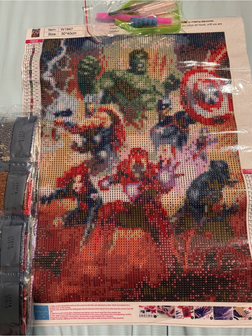 NWT Superhero Painting with diamonds kit